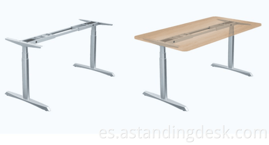 Fábrica suministro directamente de pie altura escritorio ajustable con bajo ruido cómodo escritorio de oficina de ergonomía